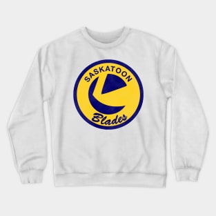 Defunct Saskatoon Blades Hockey Team Crewneck Sweatshirt